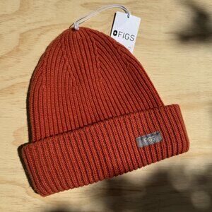 New, FIGS Oversize Beanie Terracota